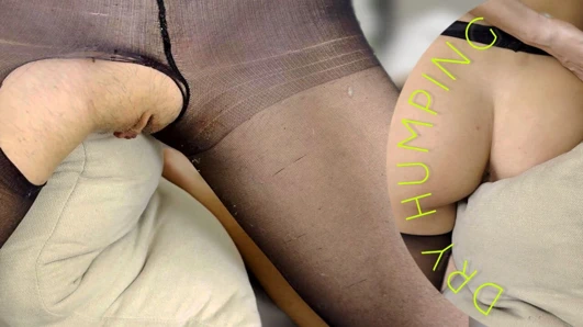 Humping my pillow until i cum with huge orgasm