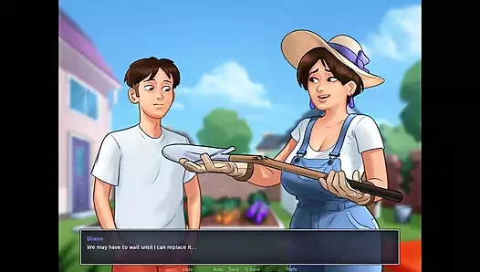 Yaz mevsimi efsanesi: seksi orta yaşlı seksi kadın ve bahçesi - ep5