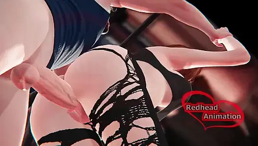 Kızıl saçlı spor salonu egzersizi