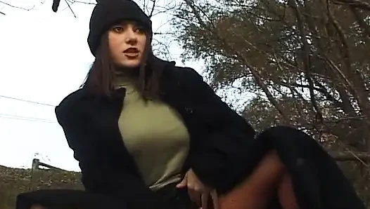 Bu solo seven sevimli Alman genç kızla nazik bir seans