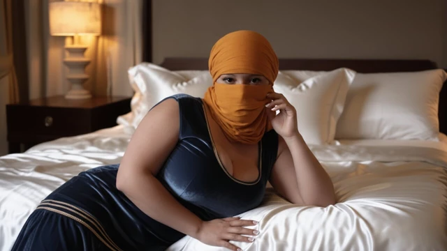 Büyük memeli parlak sharara elbise travesti hintli