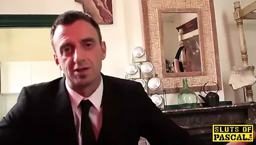 POV İngiliz konu alır boğazını sıkmak