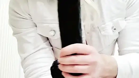 Flat cage riding dildo