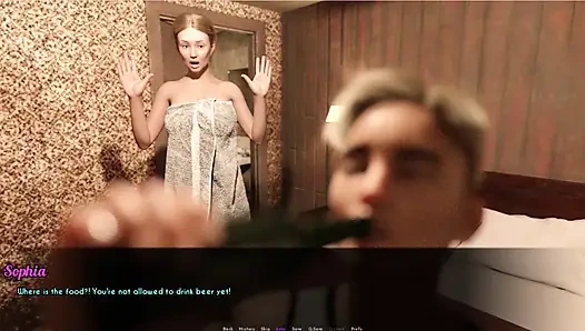 Otel. Sophia ve Dylan sapıklık yapmak için bir otel aldı