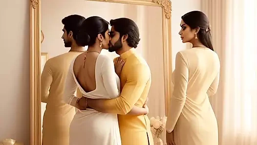 Indian desi girl must kiss on the pretext of shopping