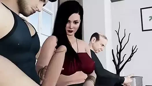 Hintli evli kadın kocasının arkadaşını sikiyor