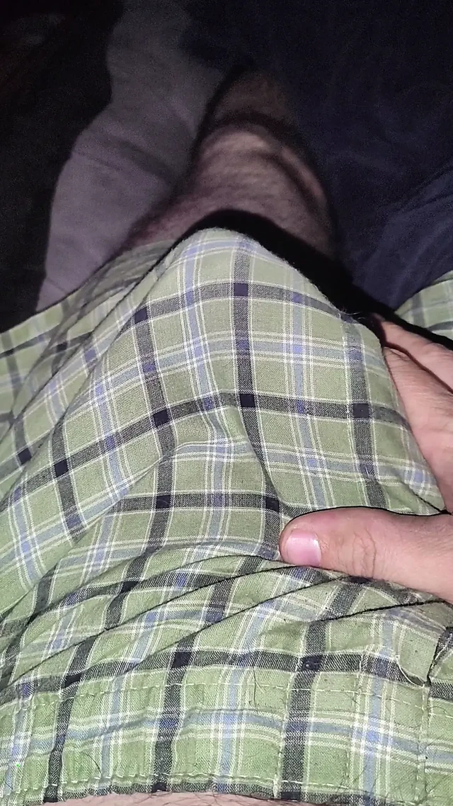 Yeşil boksörde dağınık boşalma