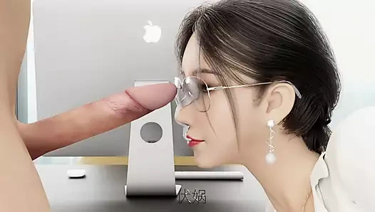 Seksi külotlu çoraplı 3 boyutlu seksi Asyalı sürtük ıslak amını çok sert siktiriyor