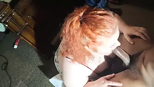 Snowbunny lynn aptal iyi kafadan sakso çekiyor