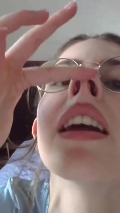 Stunning moment from "SHANAXNOW NOSE FETISH EATING BOOGERS PRESS NOSTRILS MOANING"