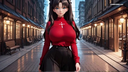Rin Tohsaka ai üretilen kız: kalede zevk seksi