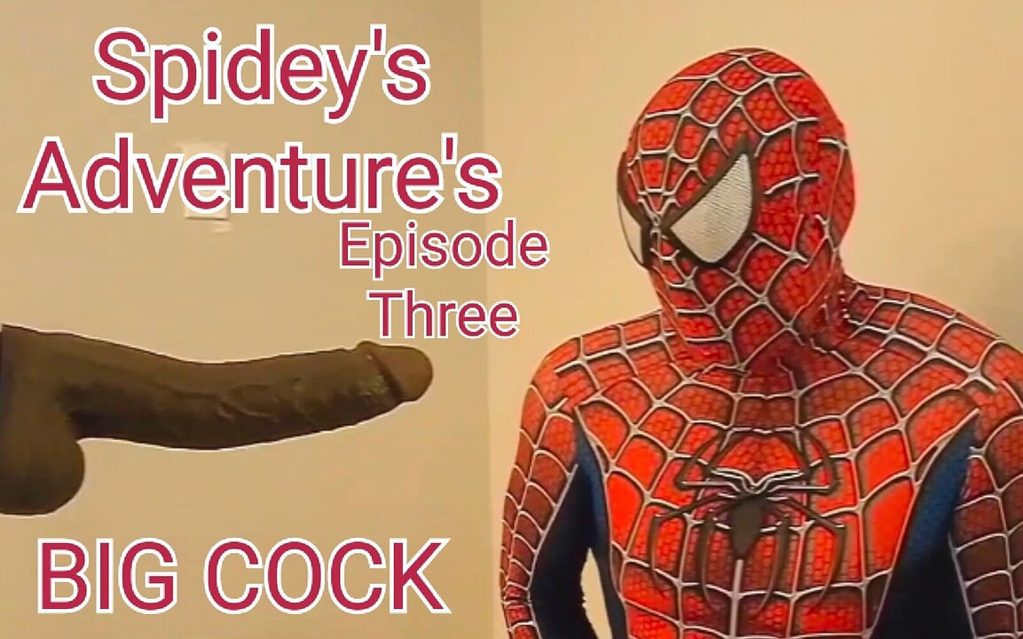 Spidey'nin macerası bölüm üç örümcek adam büyük yarak ve süper kahraman cosplay'e boşalıyor