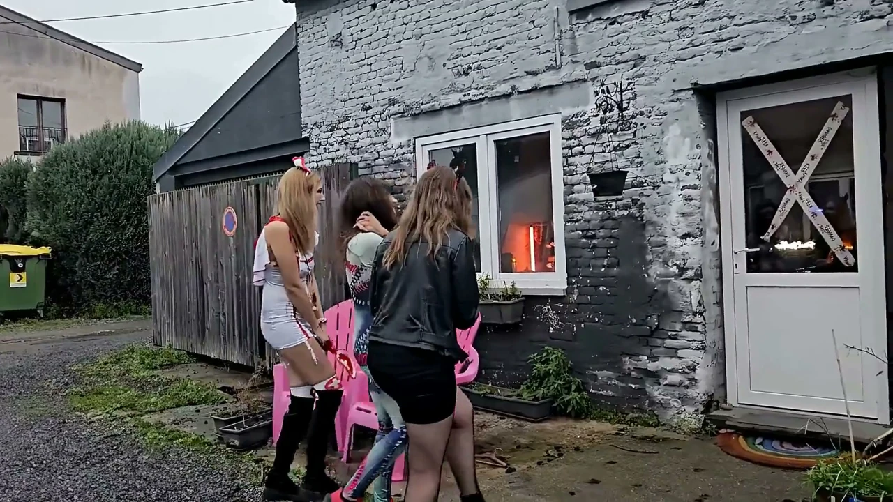 The Halloween Lesbian Orgy Scream of Pleasure – Part 1