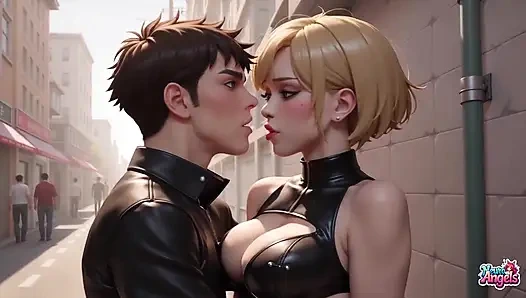 Mavi gözlü sarışın istediğin her şeyi yapıyor