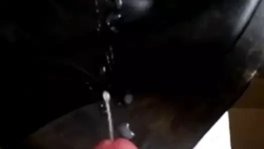 Yavaş ibne bileği çizmeler boşalıyor
