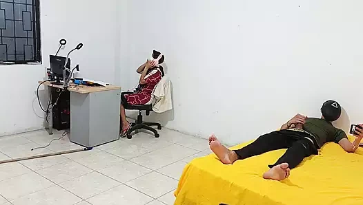 step sister sitting while I masturbate for her