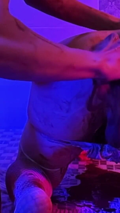 SISSY receives chocolate ENEMA and a big BUTT PLUG before CUM | Clip 1