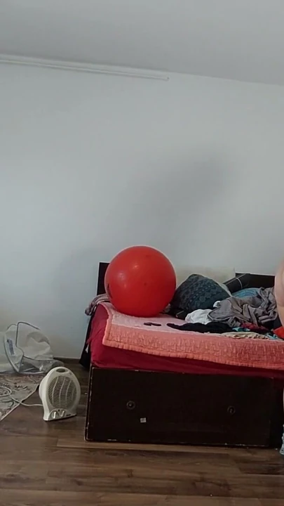 Hot wife has fun trying on clothes she cuts. Sexy mom dances naked in the house. | Clip 1