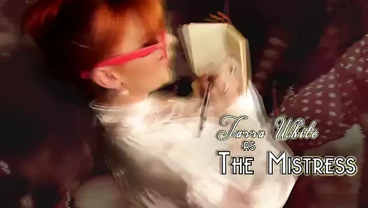 Women abuse a woman using strapon