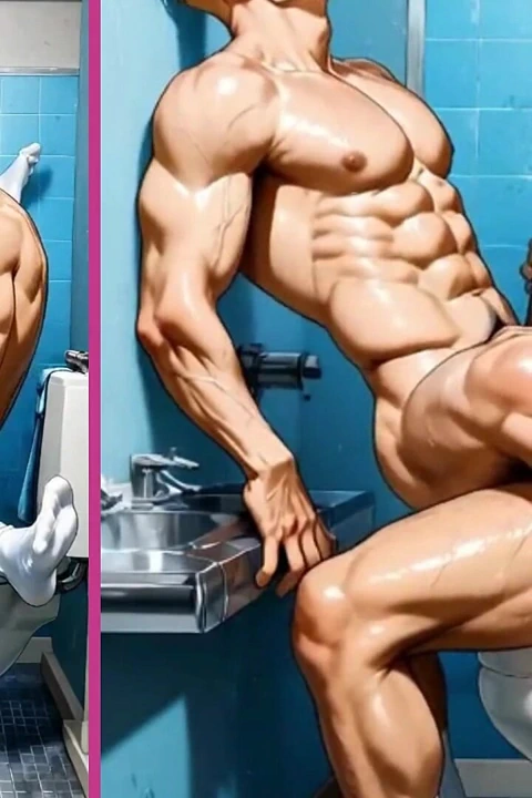 Bakış açısı: Spor salonunun tuvaletinde arkadaşının ateşli poposunu sevişiyorsun.