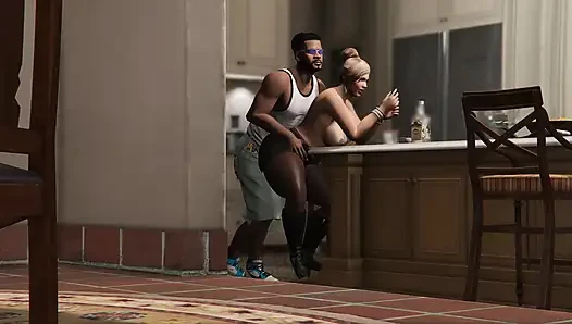 Gta 5 Franklin ve Amanda - balkondan bakarken yakalandı (bölüm 1)