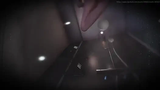 B029 yerde mahsur kaldı, köle kraliçeyi banyo yapıyor. Bakış açısı nesnelleştirme, anal yalama, ayak yalama ve vajinal yalama ağzı