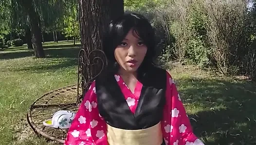 Vrcosplayx iblis avcısı Mai Thai, Yaiba Makomo tehlikeli olduğu kadar ateşli ve şehvetli hale geldi bölüm 1