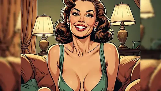 Nostaljik pin up hatun sanatı