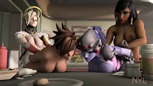 overwatch futa 4some