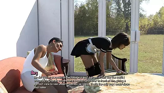 Yaşamaya değer bir hayat: koca karısını hizmetçi üniforması içinde komşusunu mastürbasyon yapmaya gönderiyor - bölüm 18