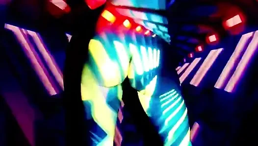 Naked disco girl