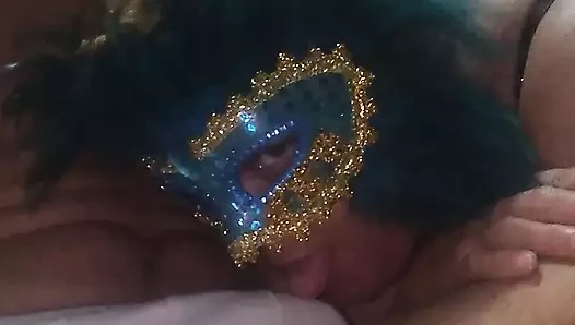 Gerçek yaramaz bir çiftin karnaval oral seks