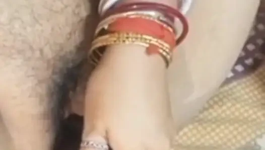 Sister-in-law is putting the eggplant