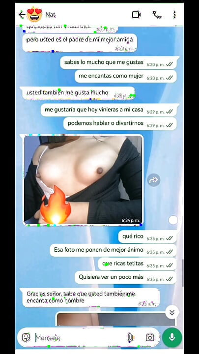 Üvey kızımın arkadaşıyla ateşli sohbet