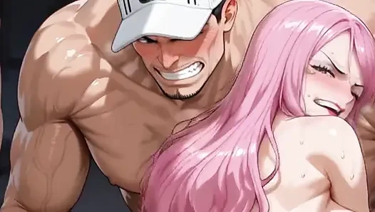 Akainu, Kizaru ve Bonney (iki erkek bir erkek) v2