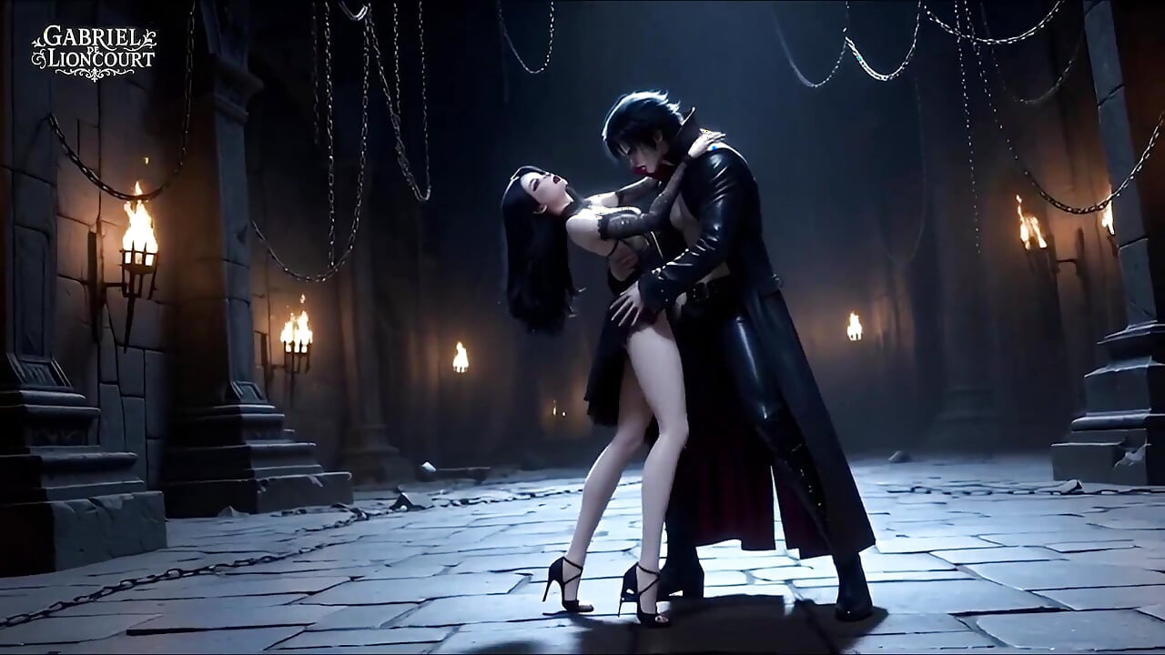 Gotik kız vampir lordu tarafından bağlı - bdsm canavar hentai 1