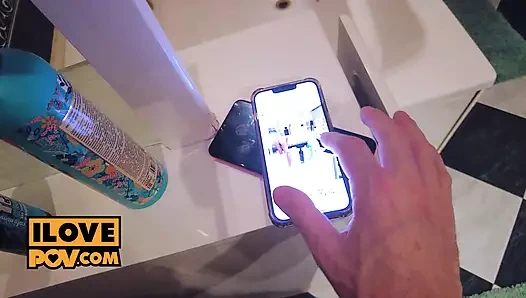 Bakış açısı - yaramaz üvey kız kardeşin Jolie'nin götünü sikiyor