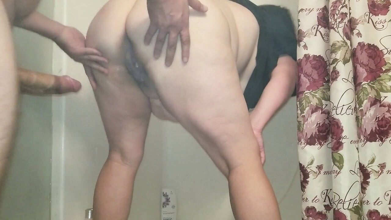 Seksi bbw gets becerdin itibaren arkasında ve damlar boşalmak