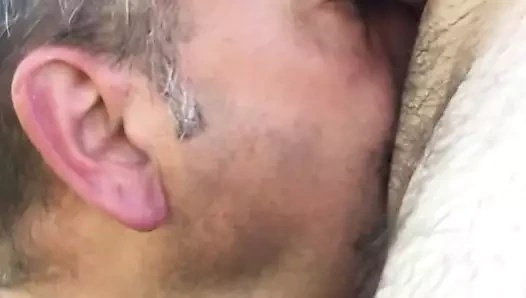 Hard mouth fuck and cum swallow