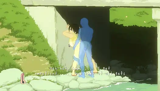 Hentai oyunu - kalın büyük memeli kadının yaz plaj seks macerası