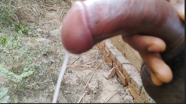 Outdoors, masturbation indian desi boy