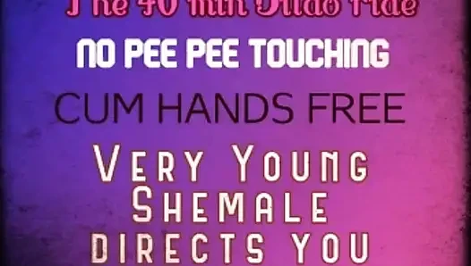 The 40 Min Dildo Ride Directed by a Young Shemale