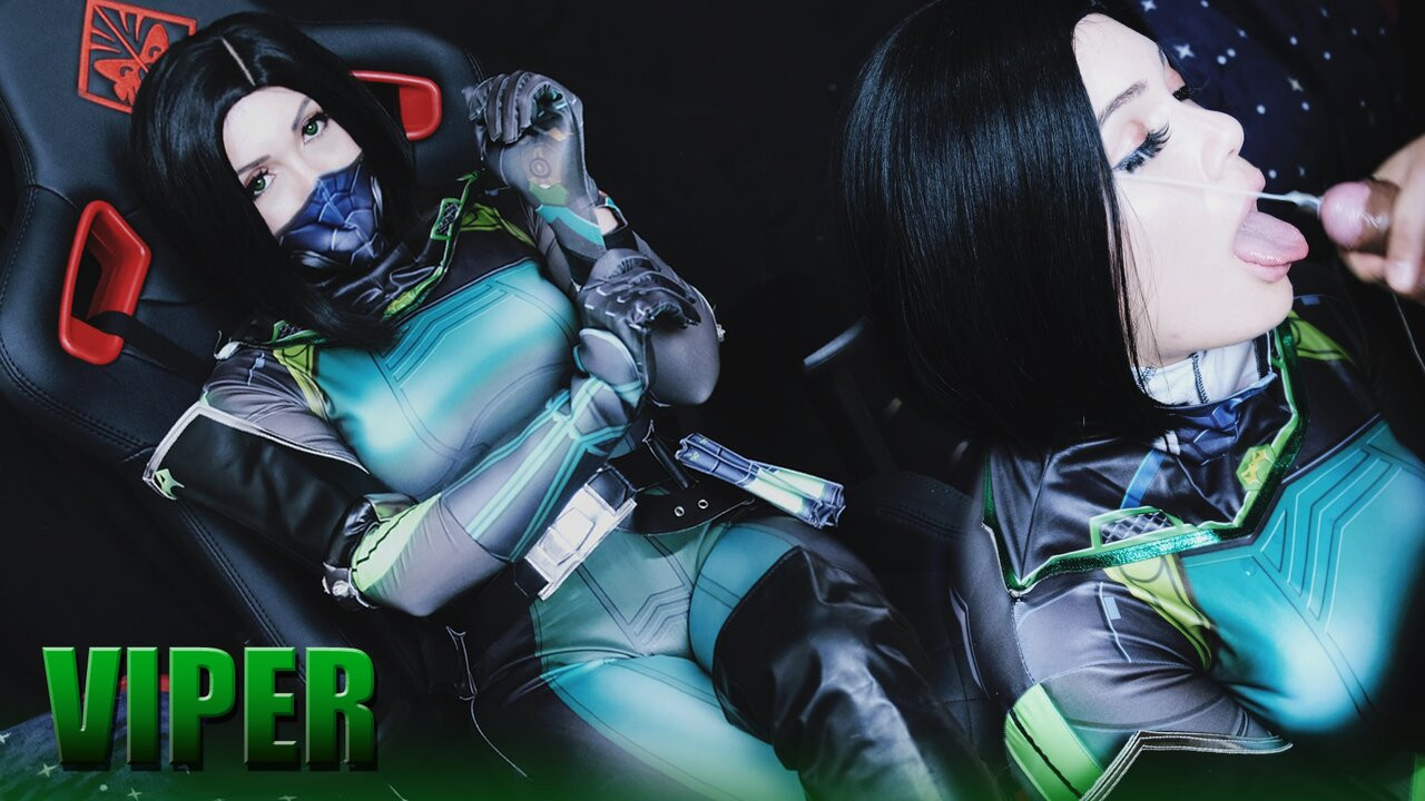 Valorant - engerek cosplay Creampie ve yüz