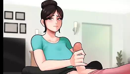 Ev işleri şapkası 2 - büyük memeli üvey annem bana elle muamele çekiyor