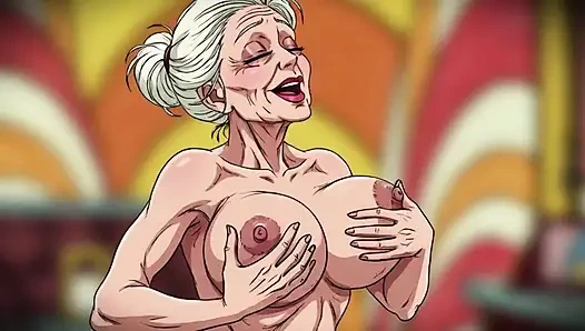 Ai hatunların büyük karışımı göğüslerini sallıyor