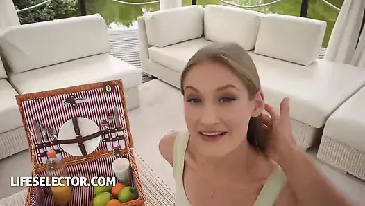 Tiffany Tatum, Black Angel ve Peach Lollypop ile yağmurlu gün baştan çıkarma