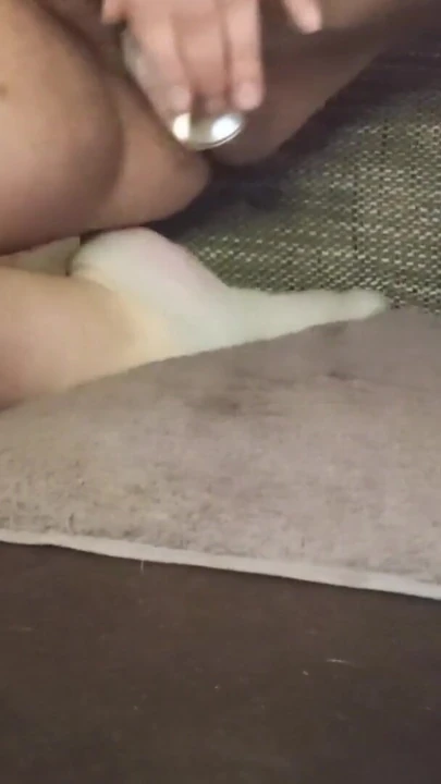 I fuck a black dildo and a spray bottle | Clip 2