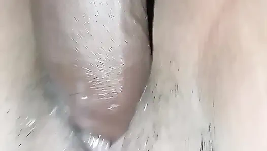 Lovely asian wife moaning while under arm licking