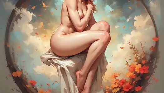 Çarpıcı gerçekçi sanat kızı slayt gösterisi: inanılmaz sanatsal vizyonları keşfedin