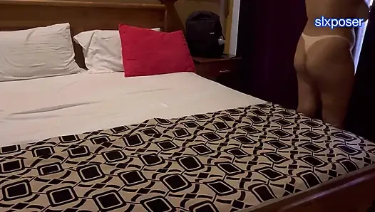 Ateşli çift plaj otelinde seks yapıyor